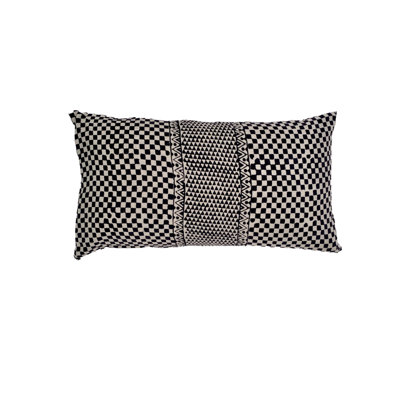 Samburu Charcoal Lumbar Pillow Cover
