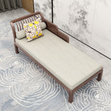 Durable Chaise Longue with White Ash Wood Frame