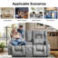 Causeuse manuelle inclinable avec console centrale, rangement et porte-gobelets-271894966