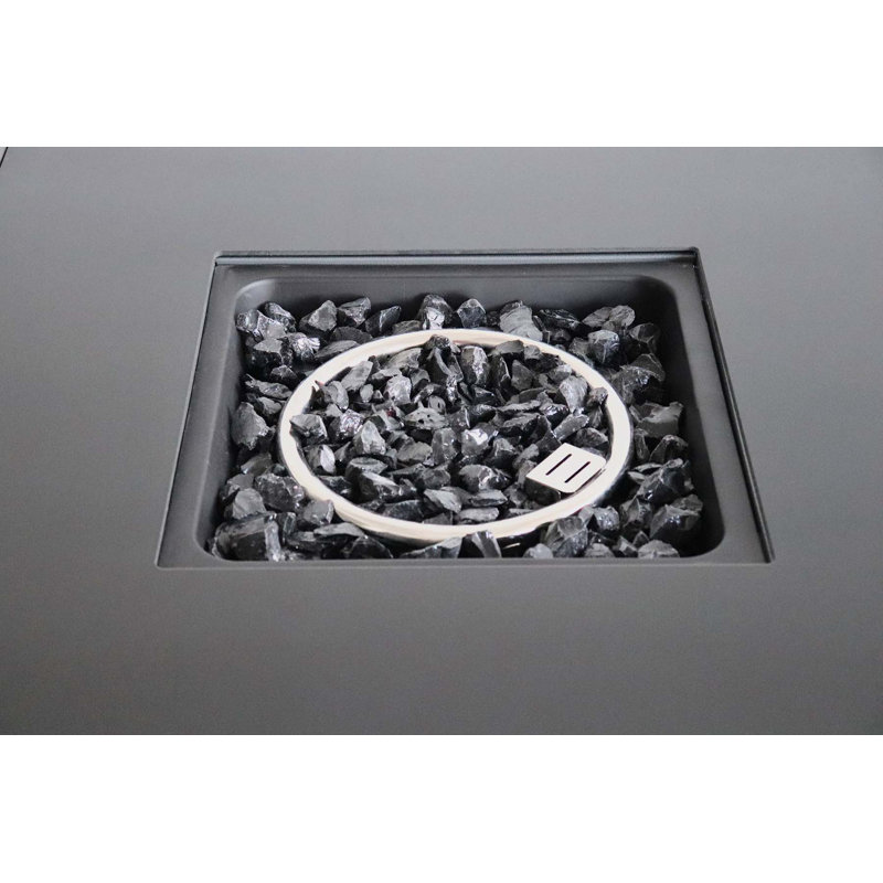 Haruo Square Steel Smokeless Fire Pit Table