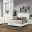 Table de chevet blanche 2 tiroirs ultrabrillante