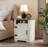 Farmhouse Nightstand , Beside Table with Barn Door