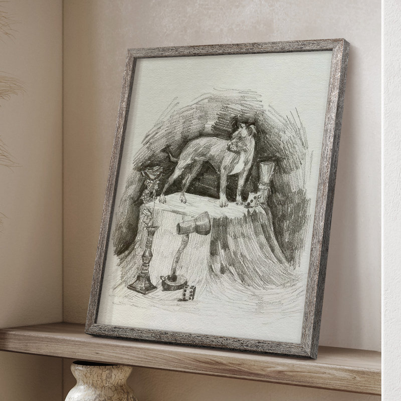 A Gentleman V Framed Print - Solid Wood, 30" H x 24" W