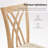 Dining Chairs Set of Two, Crafted with High - density Foam and Polyester Fabric, Sturdy Rubberwood Legs, KD Packing for Easy Shipping
