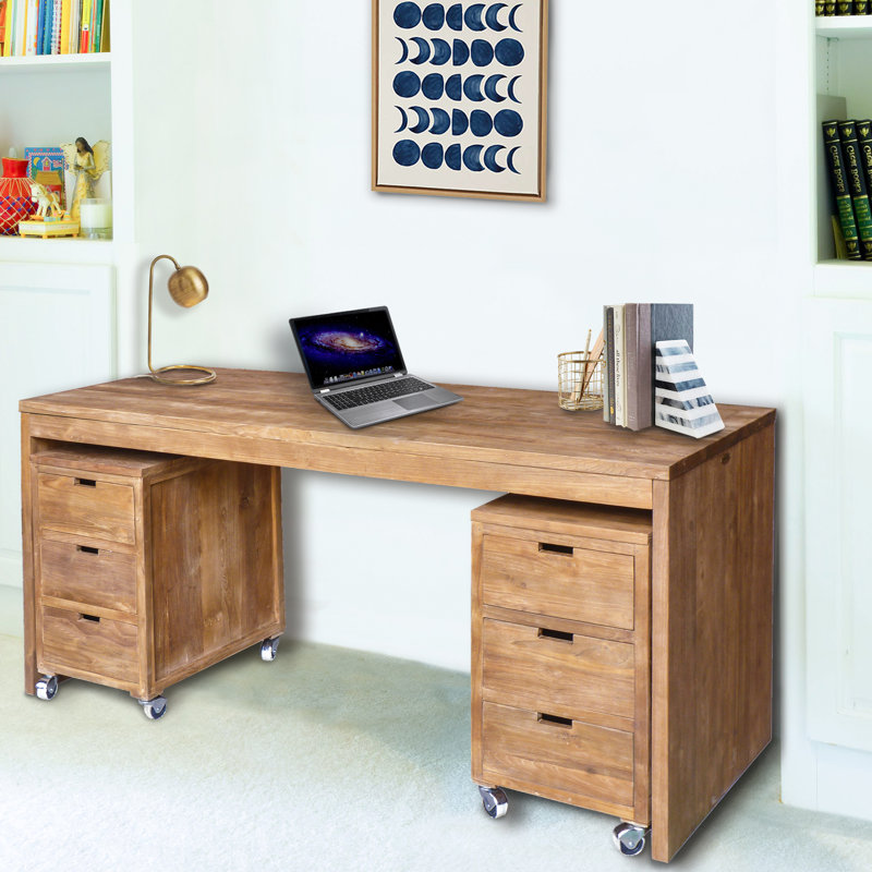 Bali Solid Wood Writing Desk
