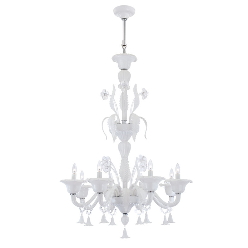 Lustre traditionnel / classique à 8 lumières de style bougie Veronica