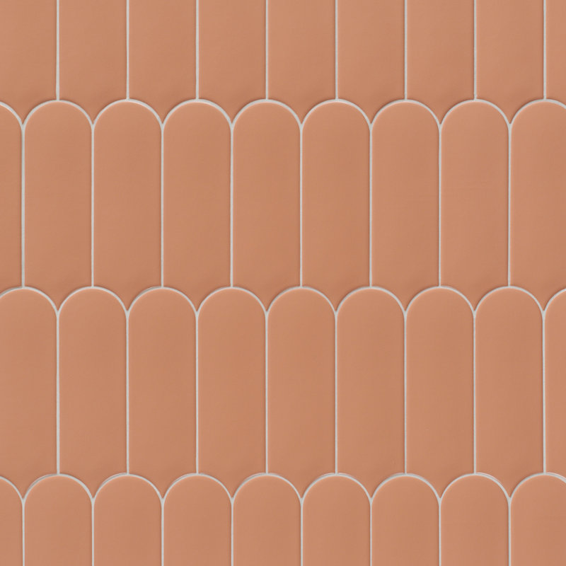Carrelage mural espagnol mat 3 "x 8", Terre cuite argile orange