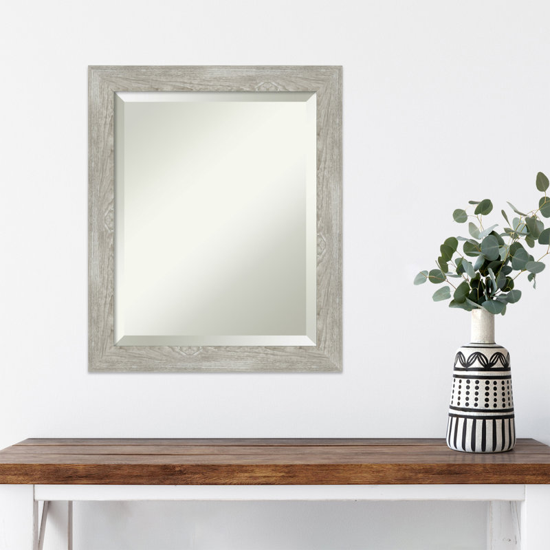 Miroir mural Kadeja Greywash, 23,5 po x 19,5 po