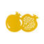 Pomegranate Trivet 10.2" x 6.7"-1174014993