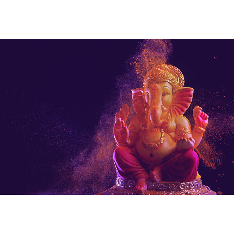 Lord Ganesha - Wrapped Canvas Print, 61cm H x 91cm W x 3.8cm D