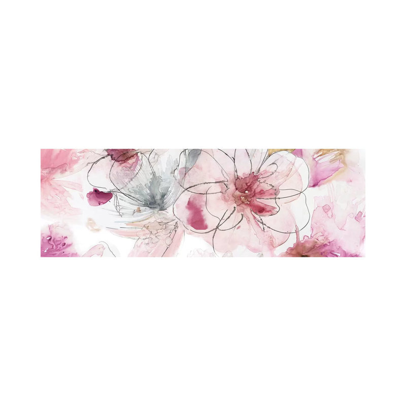 Pretty In Pink III by Asia Jensen - Wrapped Canvas Panoramic Painting, 182.88 cm H x 60.96 cm W
