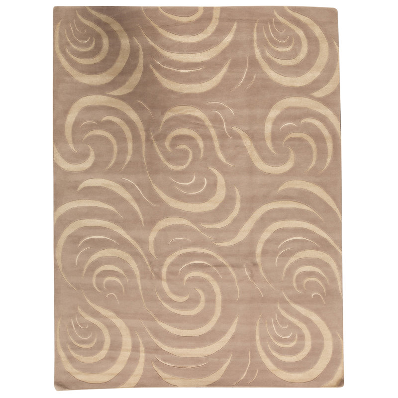 Tapis beige / ivoire noué à la main de haute qualité