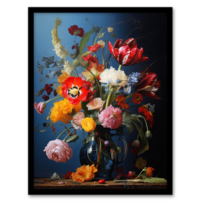 Bursting With Beauty Floral Bouquet - Single Picture Frame Print