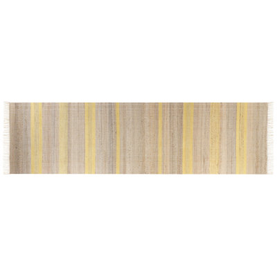 Hurdsfield Runner 80 cm x 300 cm Striped Hand Woven Dhurrie
