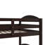 Lit simple en L avec lit gigogne et espresso-446877997