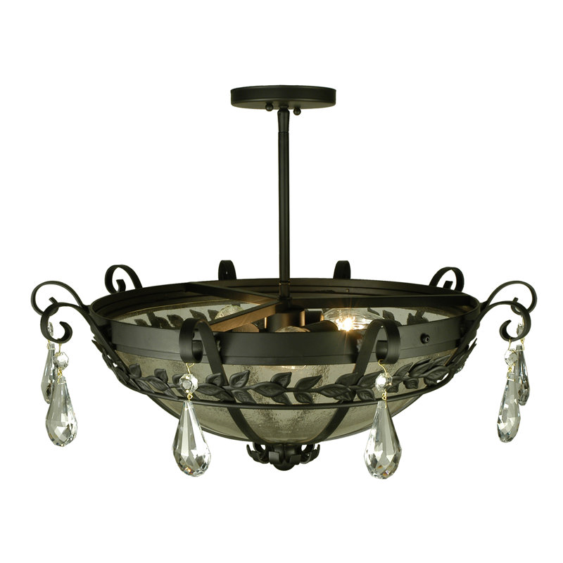 3 - Light Semi Flush Mount