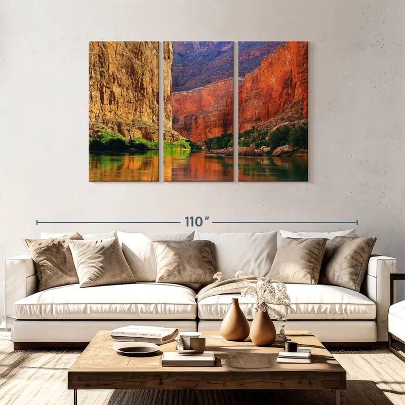 Gorge murale rouge Alvord, H 48 po x l 74 po