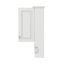 Armoire de salle de bain 35 po x 28 po avec miroir, armoire à pharmacie avec 3 portes et tablette réglable, armoire à miroir avec tablettes ouvertes-1150470144