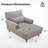 Upholstered Chaise Lounge With Adjustable Backrest
