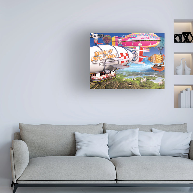 Art sur toile «Bachelor Porter Hastings Unicorn Valley Tours», H 24 po x l 32 po