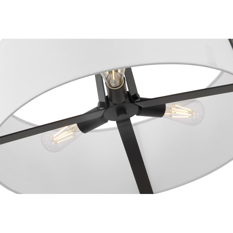 Luminaire suspendu cylindrique à 3 lumières
