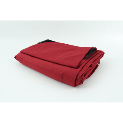 10X10 Ft Outdoor Gazebo Replacement Top Cover - Red. Protected Fabric. Water Repellent. Double Tiered With Drains And Netting Red Cover. Protected, Water-Repellent. Layered Net