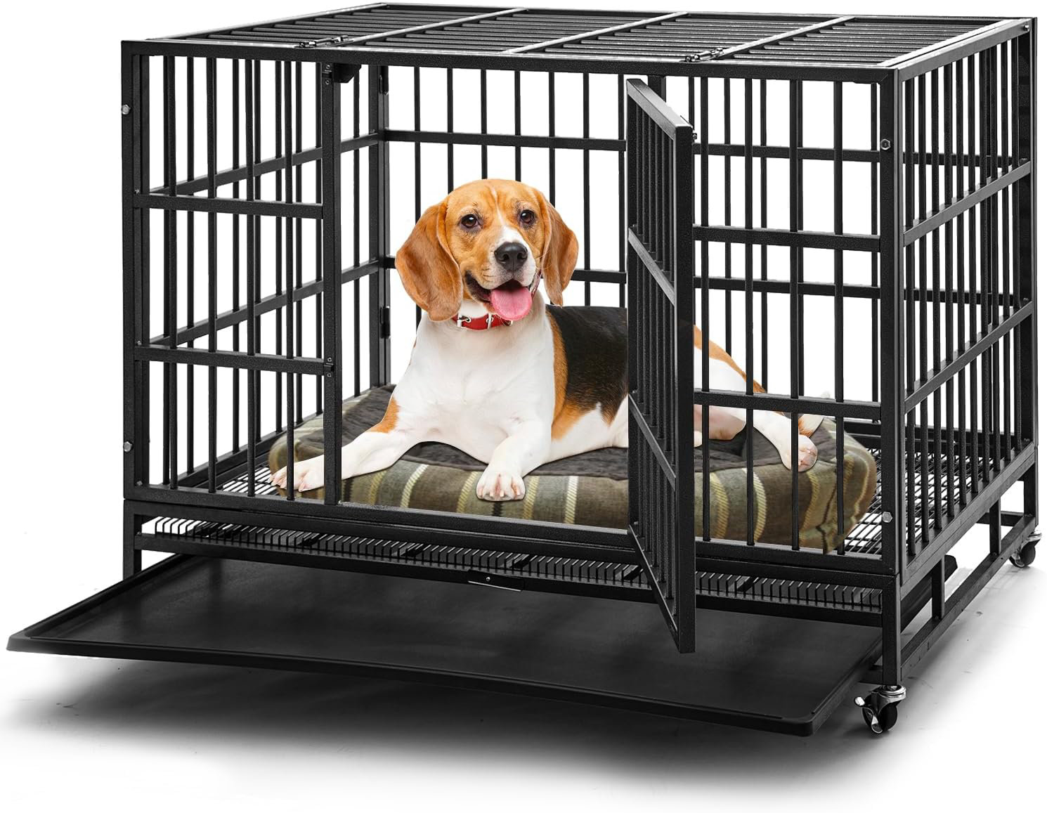 View of Tucker Murphy Pet™ 38 Inch Heavy Duty Escape-proof Dog Crate ...