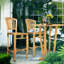 Bauman Outdoor Teak Bar Stool