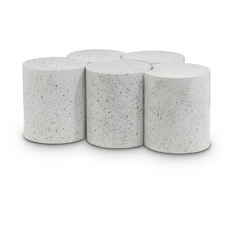 Ensemble de 5 tables de groupage Hylie, Blanc