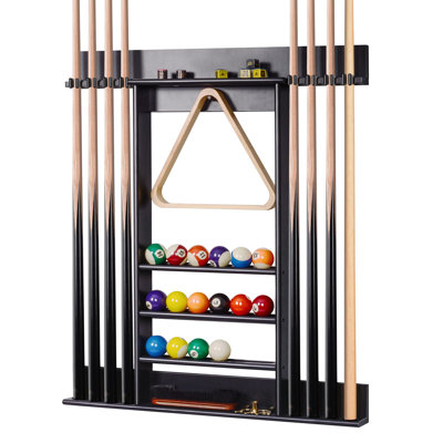 Pool Stick Holder, Pool Cue Rack Wall Mount, 8 Pool Cue Holder Wall Billiard Cue Rack, Cue Rack Onlyï¼Black -  Crestone, KTRB097BCW8RT