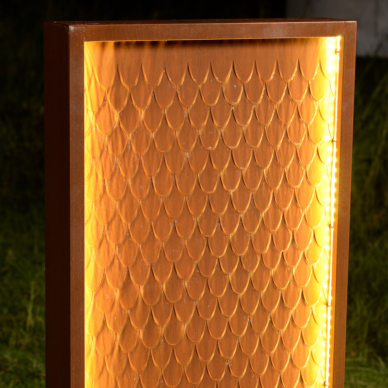 Outdoor Metal Waterfall Fountain