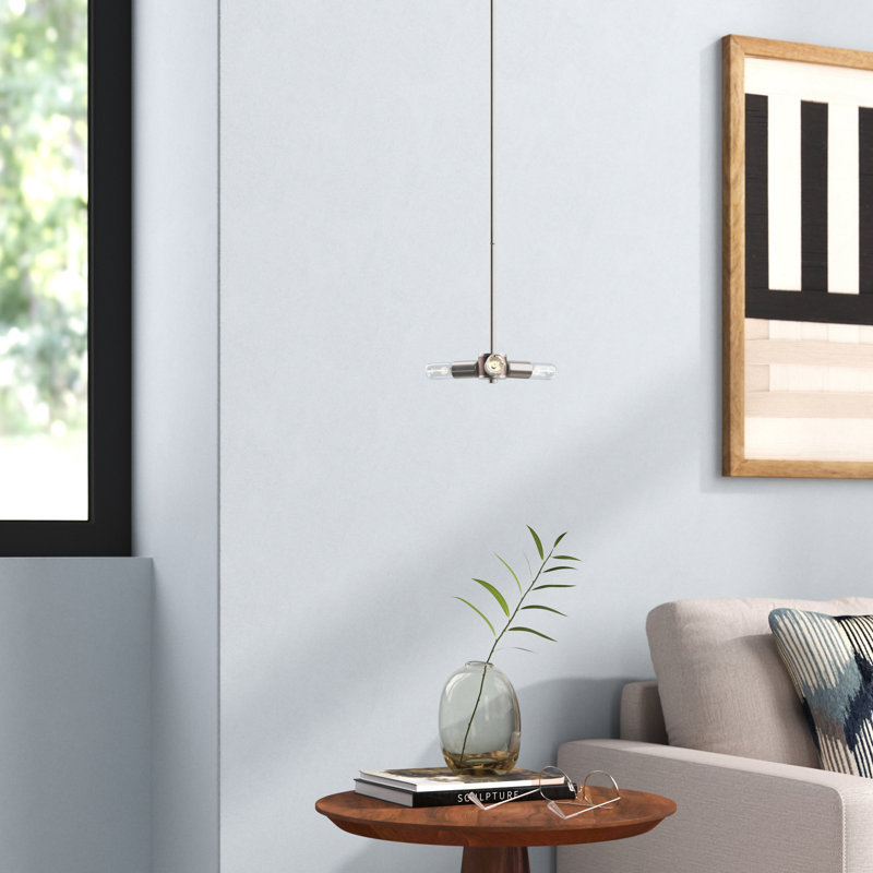 Luminaire suspendu à 3 lumières Martella, Nickel brossé