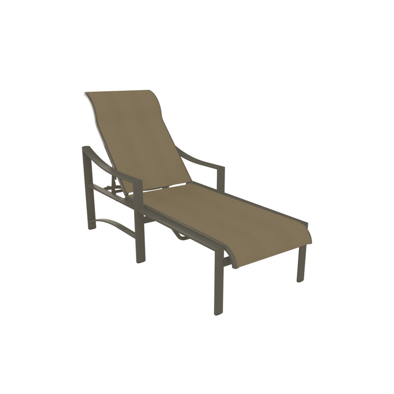 Kenzo Outdoor Chaise Lounge, Obsidian, Gold Coast
