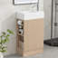 Ensemble de meuble-lavabo simple 18,60 po avec plateau en céramique Evelina-666723675