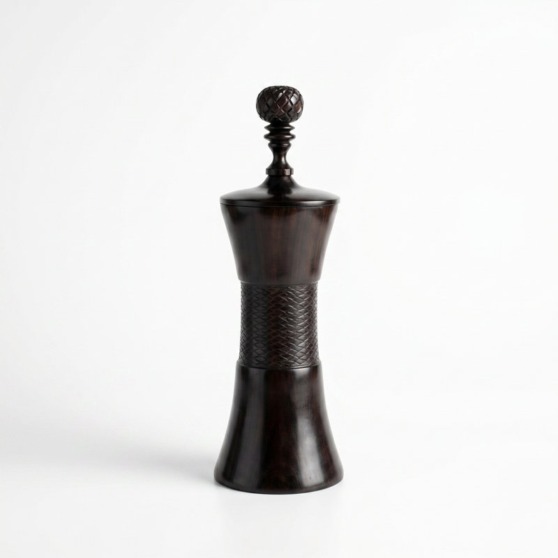 Ebony Wood Collection Wood Jar