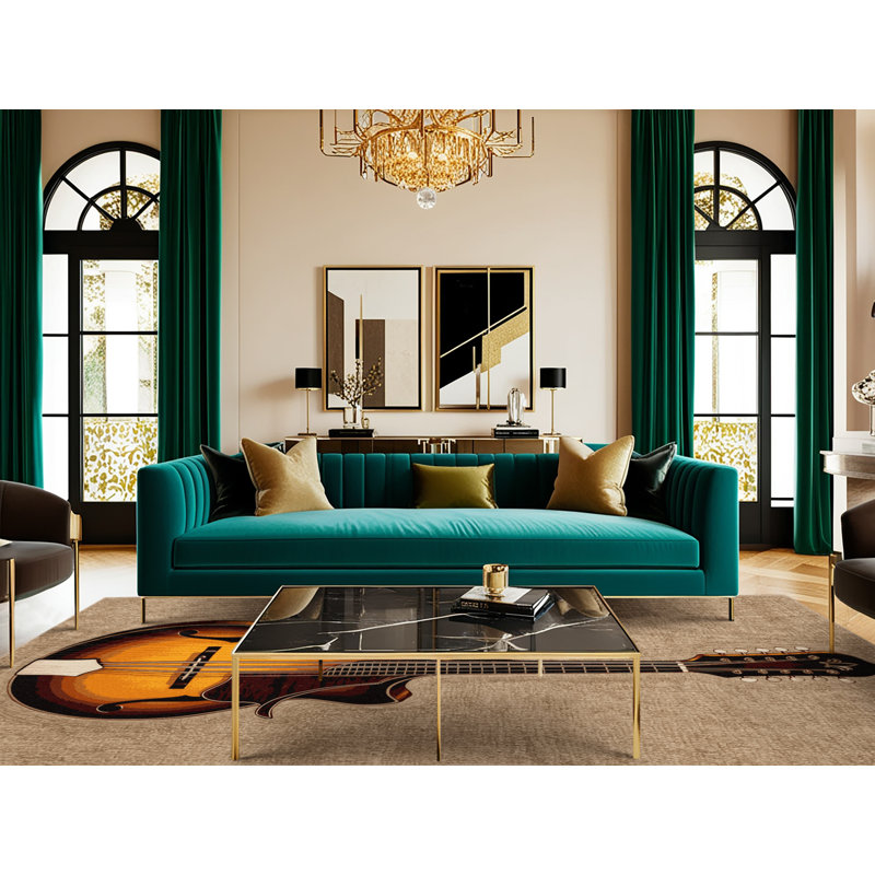  Tapis lavable mandoline, Carré 8 pi