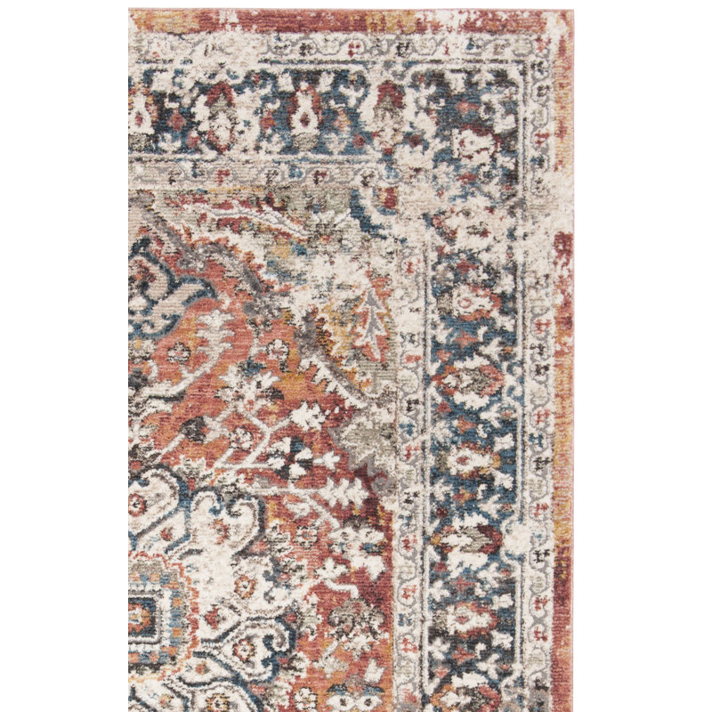 Tapis orange Cooksey, Carré 6 pi 7 po