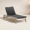 Neecy 27.5'' Outdoor Teak Chaise Lounge