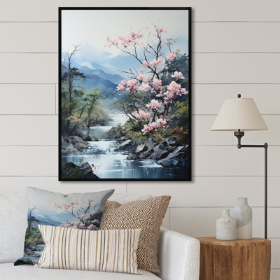 «Japon, bambou par la montagne», reproduction sur toile