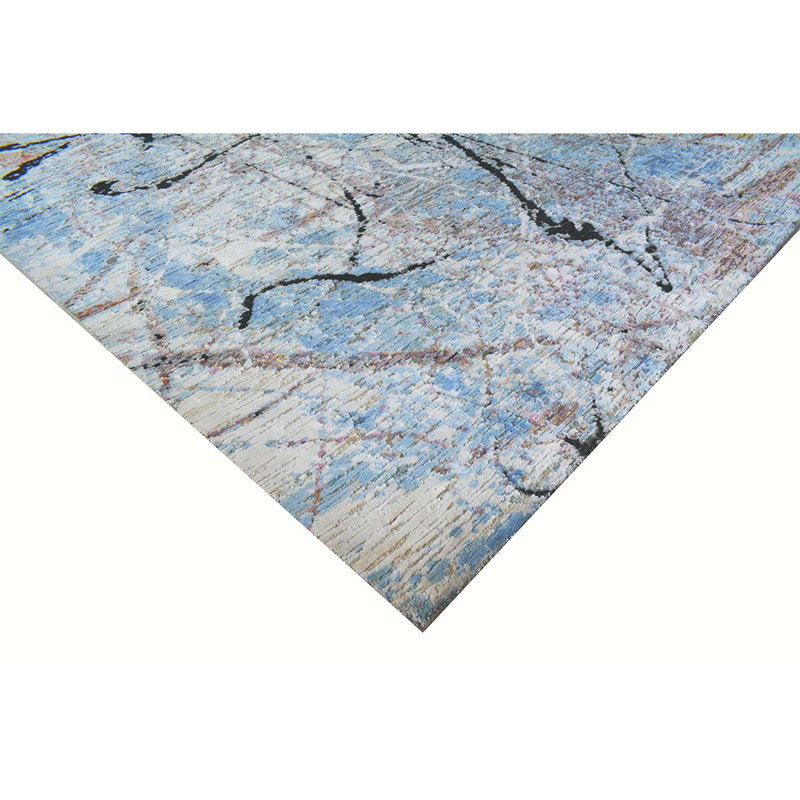 Wool Abstract Area Rug, Rectangle 8' x 10'