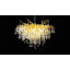 Lustre moderne en cristal 23,6 pouces avec cadre noir pour les salles à manger, les salons et les chambres-729482248-729482249-729482295