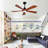 Hot sales Modern Ceiling Fans With Lights and Remote Control, 5 Solide Wood Blades, Reversible DC Motor-1951228193-1951228206-1951228205