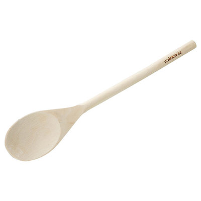 Ecoquality Large Wooden Spoons Heavy Duty Stir Spoons For Cooking In Big Pots Food Tasting Big Spoon