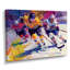 Joueurs de hockey pendant les éliminatoires II - Décoration murale de hockey sport-1795646123-1700082199