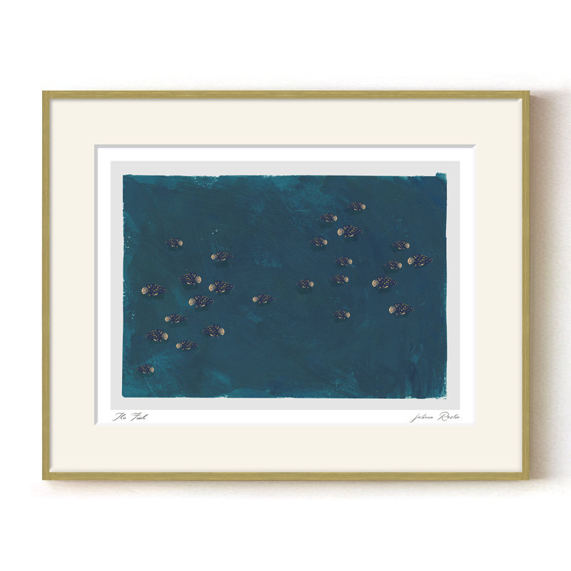 The Fish, 24" H x  32" W, Gold