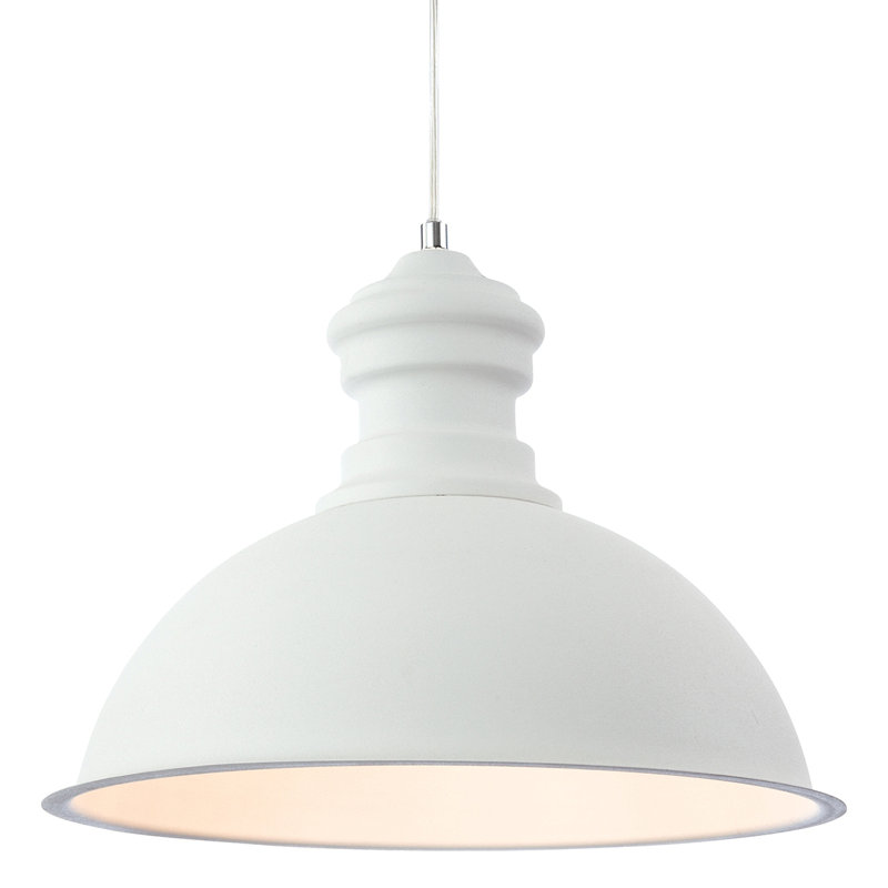1 - Light Dome Pendant, White