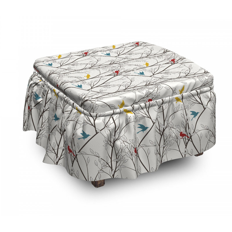 Housse pour repose-pieds forest trees