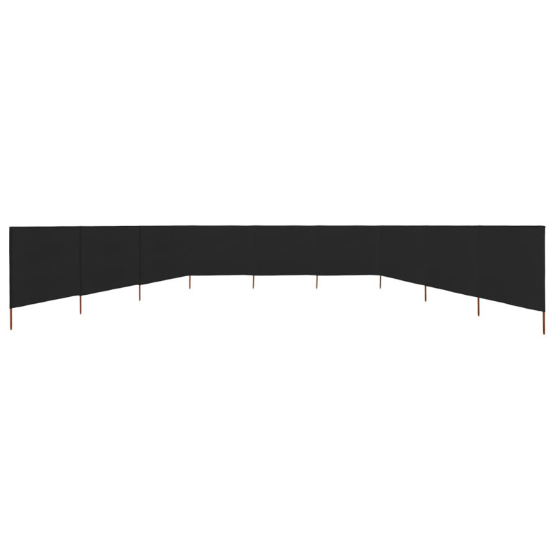 Kendry Solid Wood Folding Room Divider, 9, 62.99cm H x 472.44cm W x 3cm D, Black