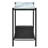 47.88'' Glass Top Console Table