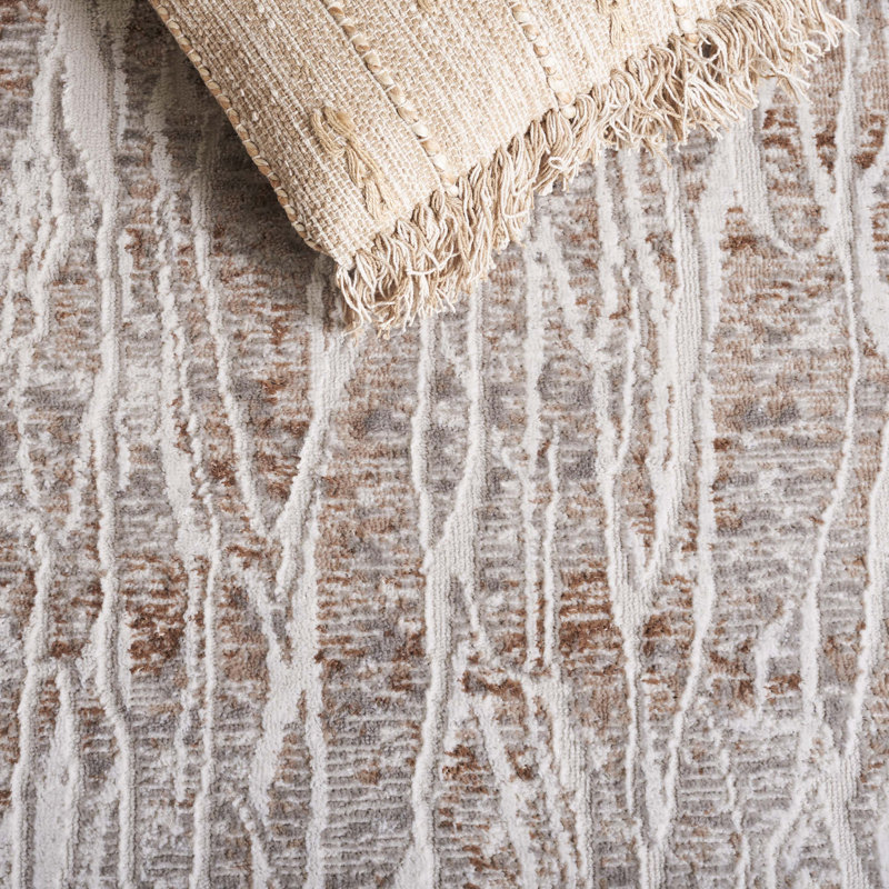 Rosalba Performance Abstract Rug, Square 6'7"